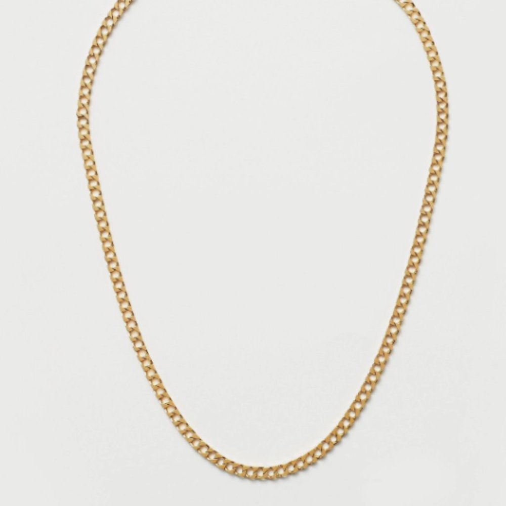 Lucy Williams x Missoma flat curb gold chain necklace